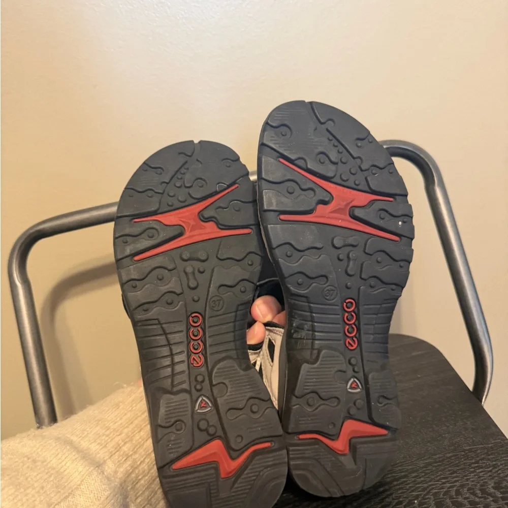 ECCO Offroad Nubuck Sandals Beige EU 37 - Picture 10 of 12